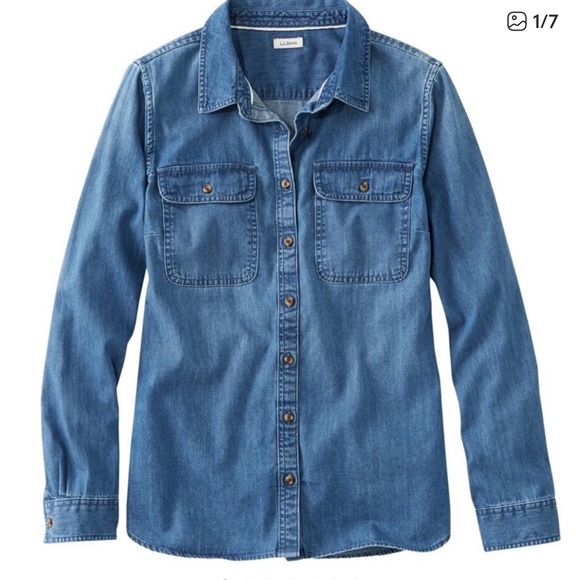 LL Bean Denim Shirt - Picture 12 of 12